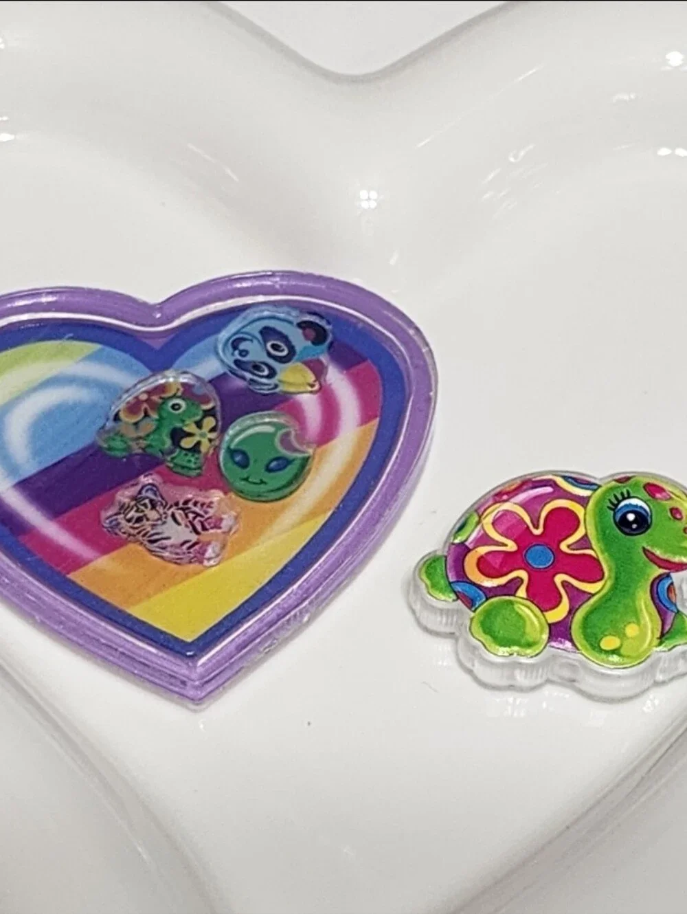 Lis Fr Turtle Heart Shaker Flatback Focal Bead Badge Keychain Crafts Magnet Pen